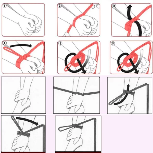 Corda Fetish-Shibari BDSM de 10 Metros na cor Vermelha - Image 2