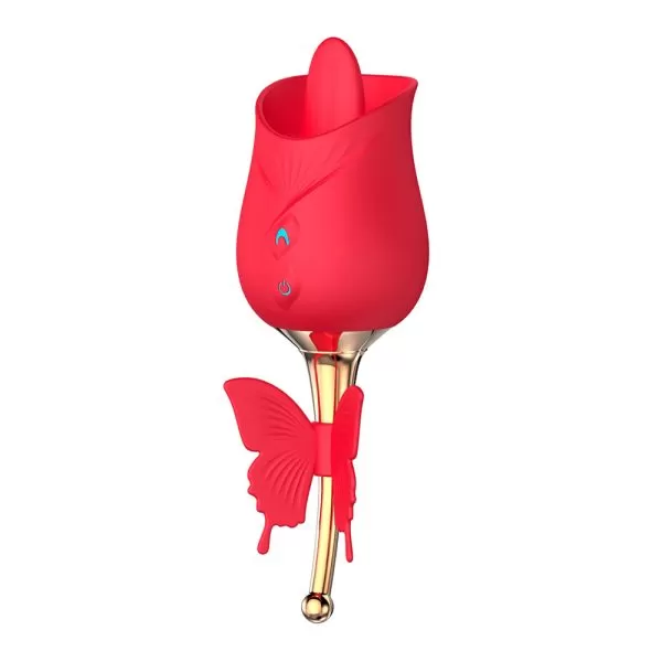 Vibrador Flor Com Língua Estimuladora de Clitóris Borboleta - Image 2