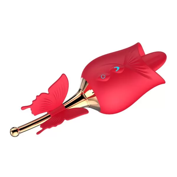 Vibrador Flor Com Língua Estimuladora de Clitóris Borboleta - Image 4