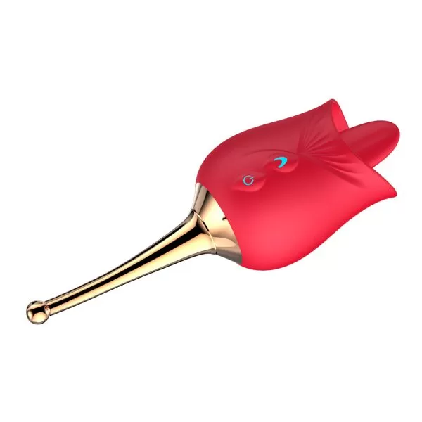 Vibrador Flor Com Língua Estimuladora de Clitóris Borboleta - Image 3