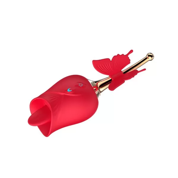Vibrador Flor Com Língua Estimuladora de Clitóris Borboleta - Image 10