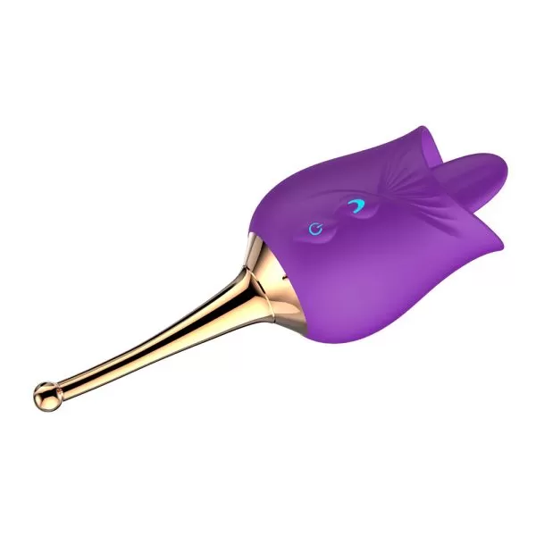 Vibrador Flor Com Língua Estimuladora de Clitóris Borboleta - Image 9
