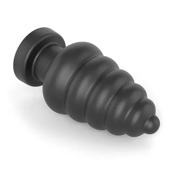 Plug Anal Grande e Grosso Macio Com Vibrador + Controle 18CM - Image 3