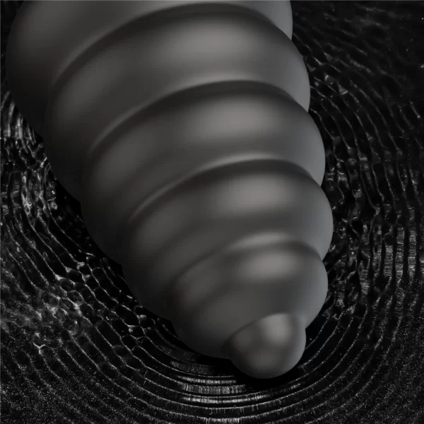 Plug Anal Grande e Grosso Macio Com Vibrador + Controle 18CM - Image 2
