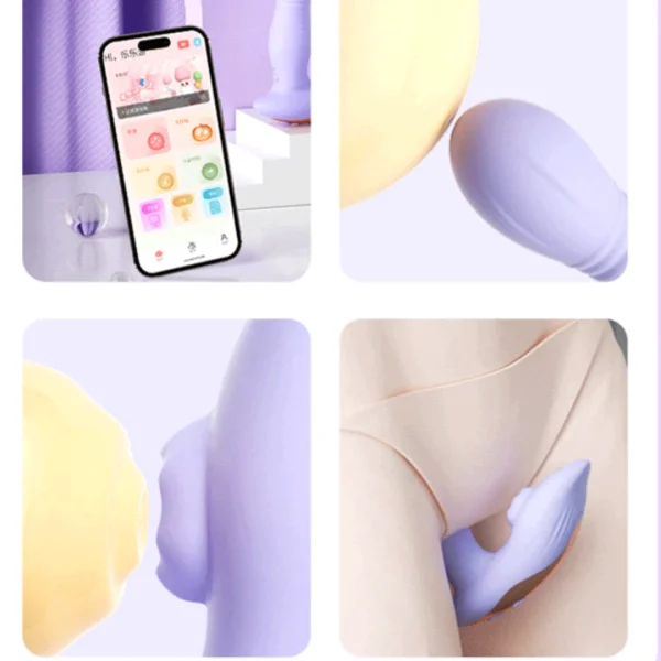 Vibrador de Clitoris e Ponto G Azul Controle Via Aplicativo - Image 2