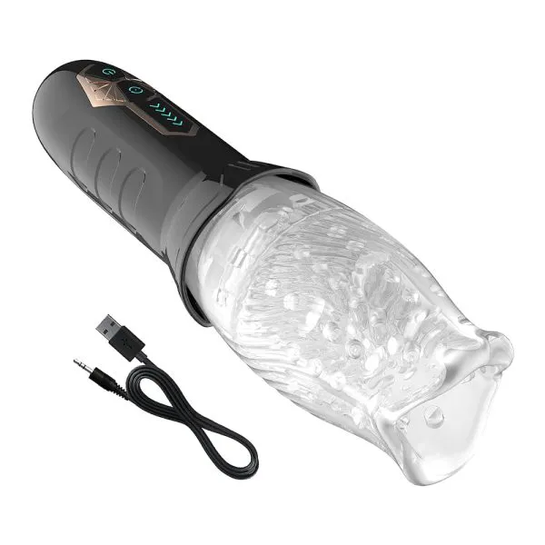 Masturbador Recarregável com Rotação Textura Massageadora - Image 7