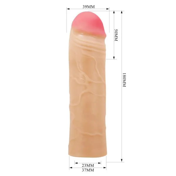 Capa Peniana com Extensor Pênis Chane 18x3,5CM - PRETTY LOVE - Image 5