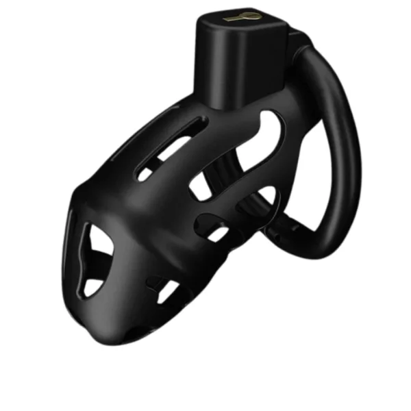 Cinto de castidade masculino - 3 Anéis - Preto