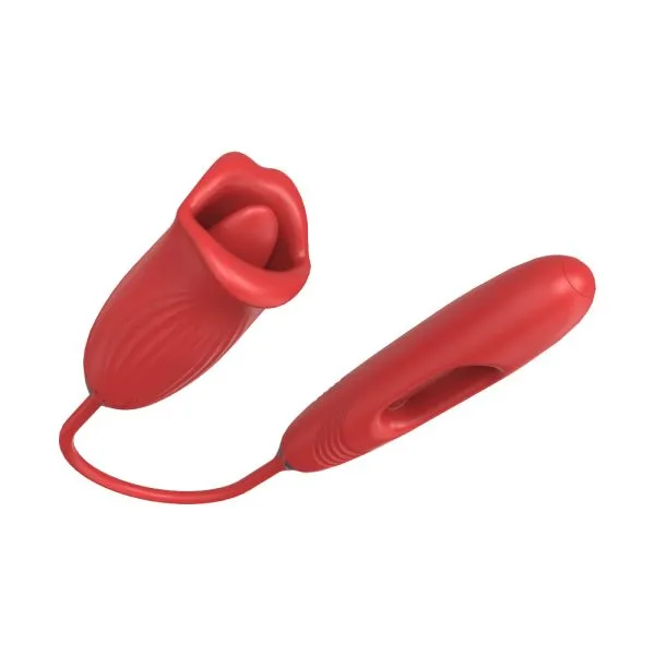 Vibrador Ponta Dupla Com Penetrador e Boca com Lingua - USB - Image 6