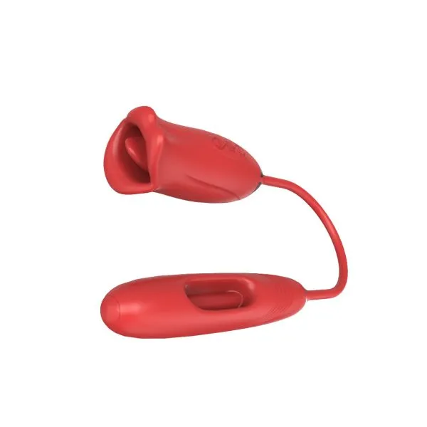 Vibrador Ponta Dupla Com Penetrador e Boca com Lingua - USB - Image 3