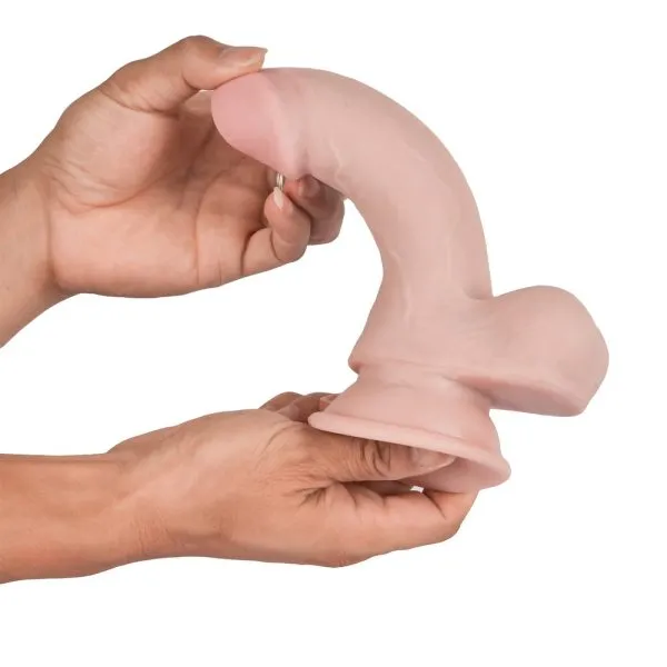 Pênis Realístico com Ventosa 19x3,8cm Triple Density Dildo - Image 4
