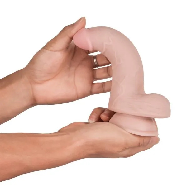 Pênis Realístico com Ventosa 18x3,5cm Triple Density Dildo - Image 5