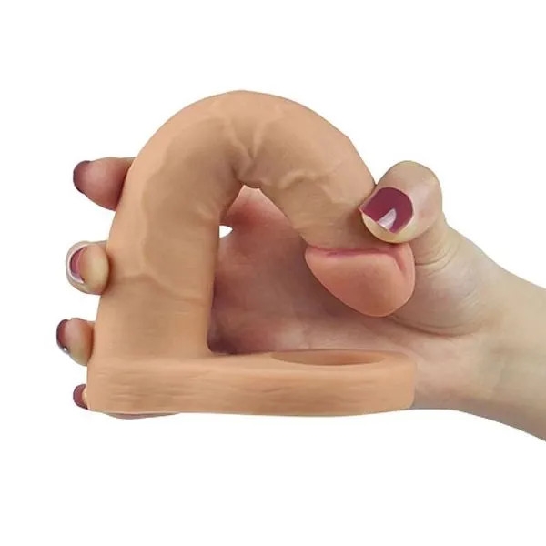 Anel Companheiro de Dupla Penetração Penis Realista 14x2,9CM - Image 2